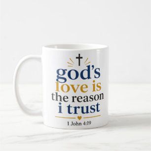 Mug L'amour de Dieu est la raison pour laquelle je fai