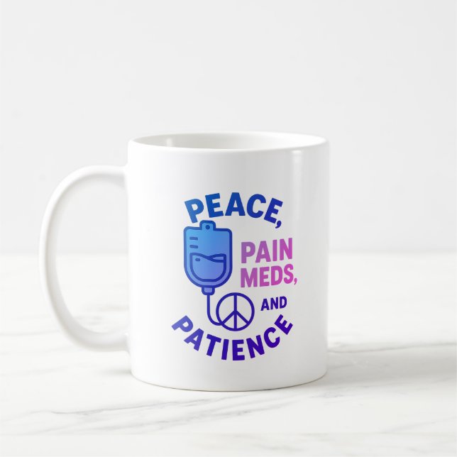 Mug L'amour de la paix et la douleur se mêlent (Gauche)