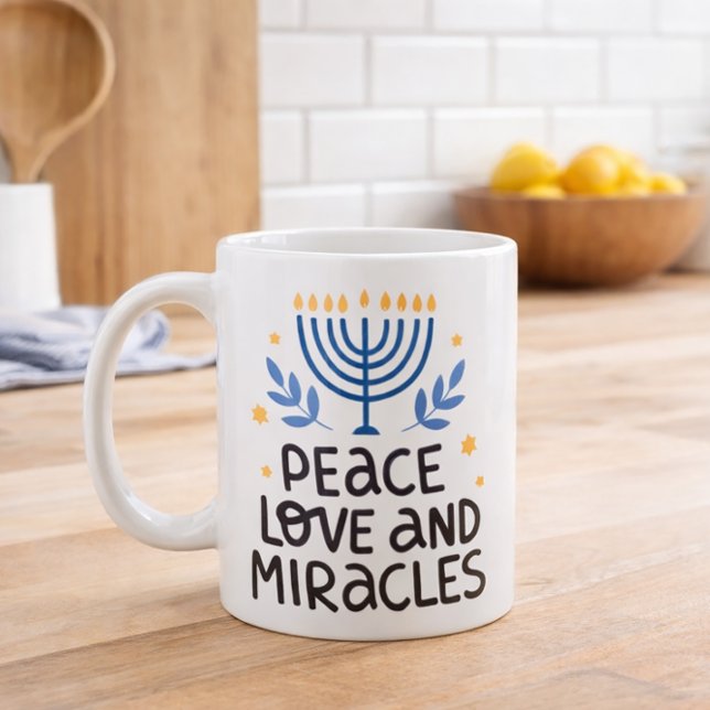 Mug L'amour de la paix et les miracles (Créateur téléchargé)
