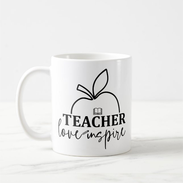 Mug L'amour de l'enseignant Inspirer-drôle (Gauche)