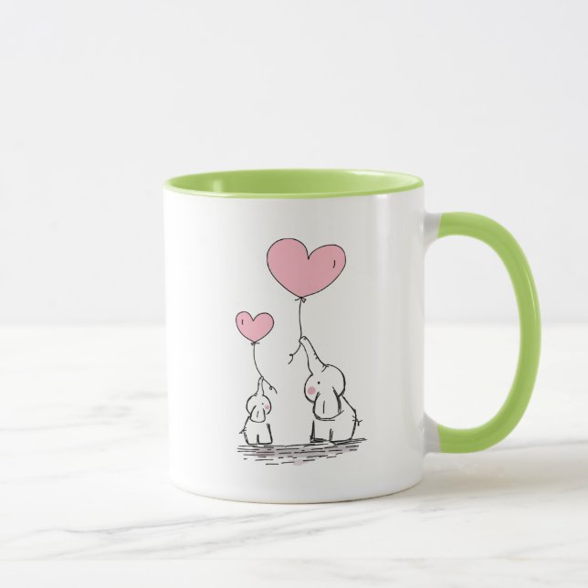 Mug L'amour des éléphants (Droite)