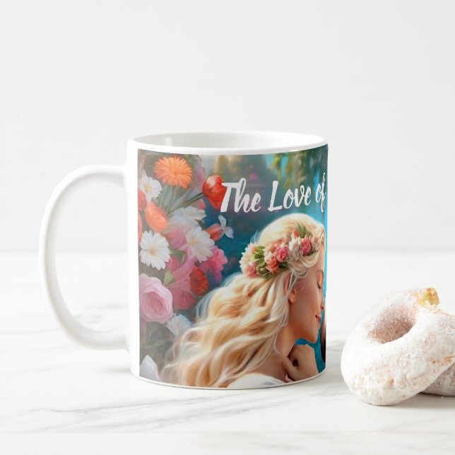Mug L'amour d'une princesse pour sa licorne (Avec donut)