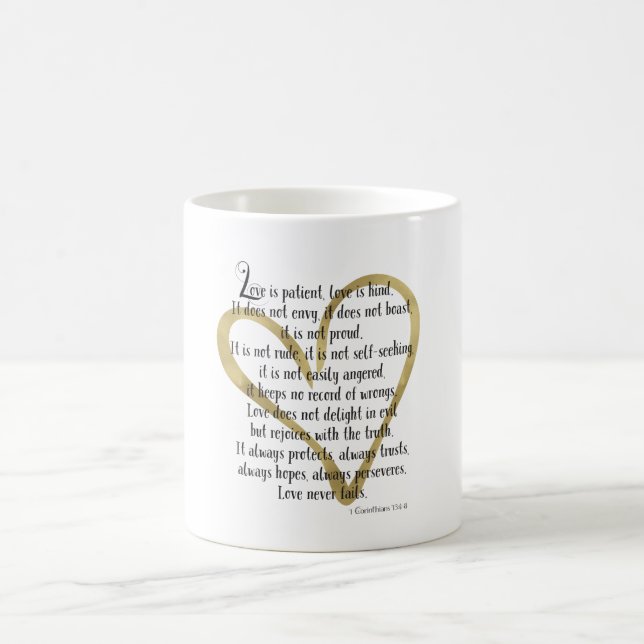 Mug L'amour est coeur patient (Centre)