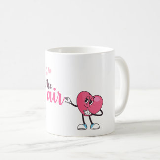 Mug L'amour est dans l'air – Illustration de cœur mign