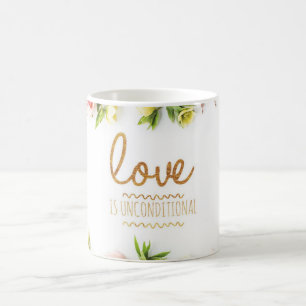 Mug L'amour est les roses sans conditions et roses