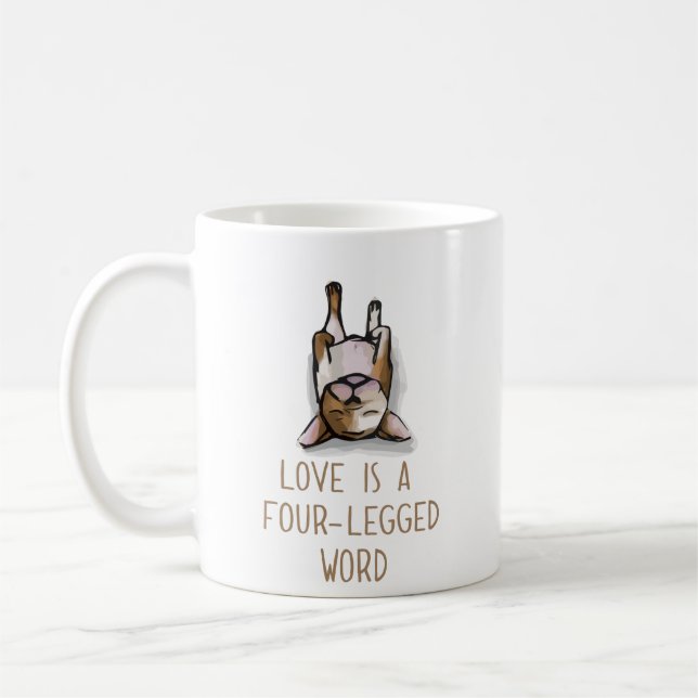 Mug L'Amour Est Un Mot À Quatre Pattes (Gauche)