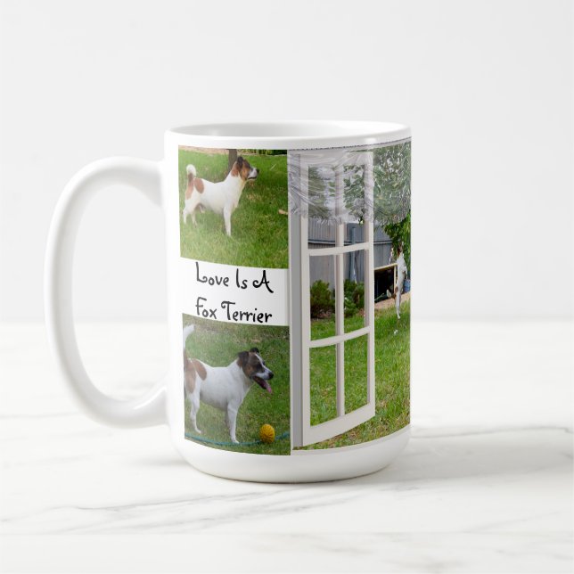 Mug L'Amour Est Un Renard Terrier, (Gauche)