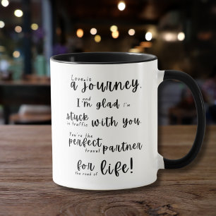 Mug L'amour est un voyage - Romantique Anniversaire Ca
