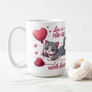 Mug L'amour est une poursuite qui vaut la peine de cha