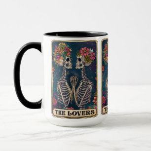 Mug L'Amour Éternel Se Rend Ici ! ☕ 💀 🌺 Le Tarot Amo