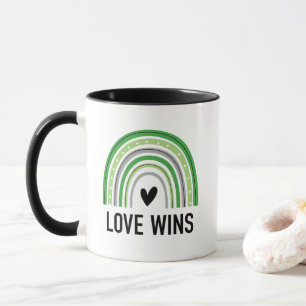 Mug L'amour gagne Aromantic Rainbow