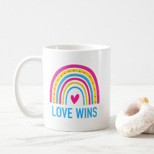 Mug L'amour gagne Pansexual Rainbow