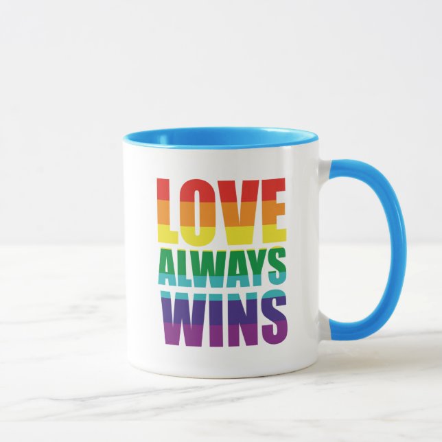 Mug L'amour gagne toujours (Droite)