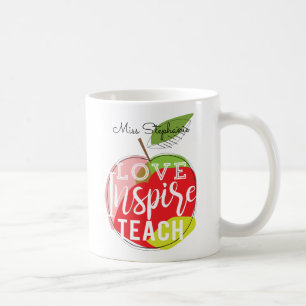 Mug L'amour, inspirent, enseignent à des professeurs