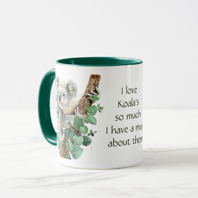 Mug L'Amour Koala Porte Tellement De Citation Amusante (Devant gauche)