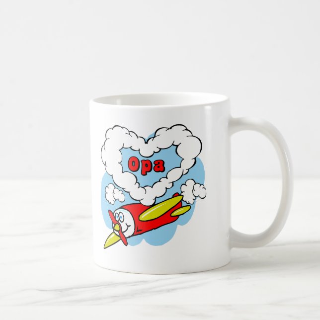 Mug L'amour Opa badine l'avion (Droite)