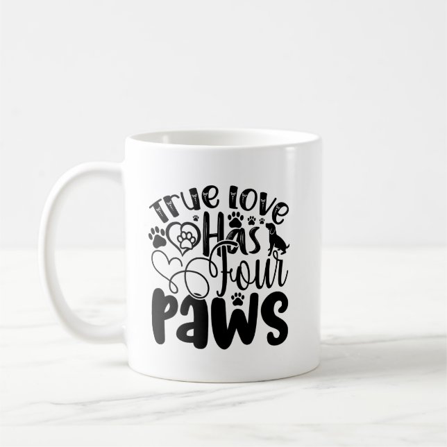 Mug L'Amour Vrai A Quatre Pâtes (Gauche)