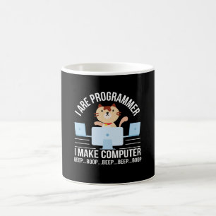 Mug L'amoureux des chats de programmeur font le signal