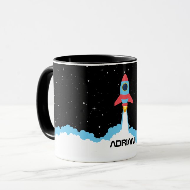 Mug Lancement de fusées dans l'espace extra-atmosphéri (Devant gauche)
