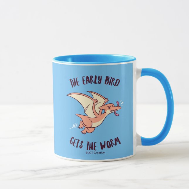 Mug L'Ancien Oiseau Obtient Le Ver (Droite)