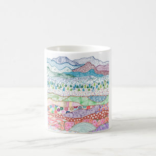 Mug. Land Layers Design Coffee Mug