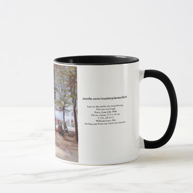 Mug Lane au Jardin du Luxembourg, Vincent van Gogh (Droite)