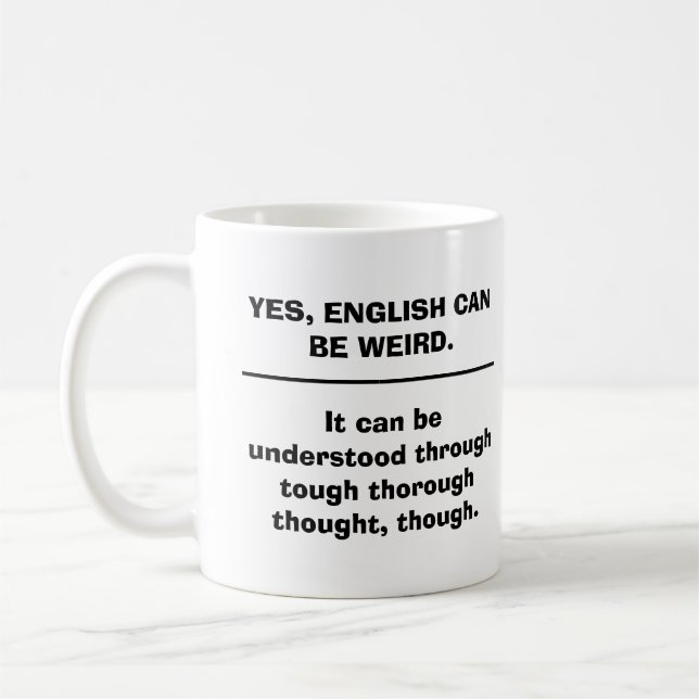Mug L'anglais peut être bizarre (Gauche)