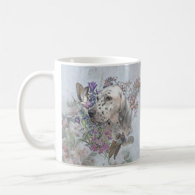 Mug L'Anglais Setter Portrait, art (Gauche)