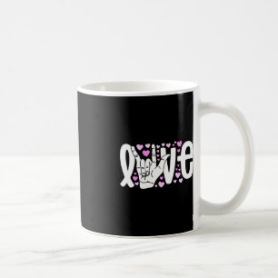 Mug Langue des signes Aimer ASL Être Sourd Sensibilisa