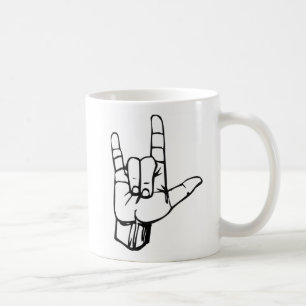 Mug Langue des signes américaine - je t'aime