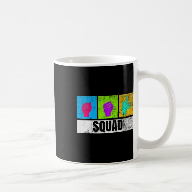 Mug Langue des signes manuelles ASL pour la fierté des (Droite)
