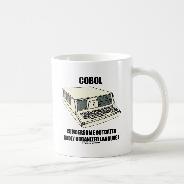 Mug Langue mal organisée périmée encombrante de COBOL (Droite)