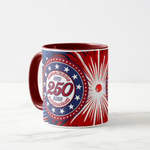 Mug L'anniversaire de l'Amérique Semiquin graphique Fe