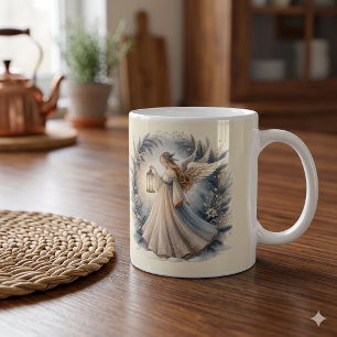 Mug Lanterne ange céleste de l'hiver de la paix