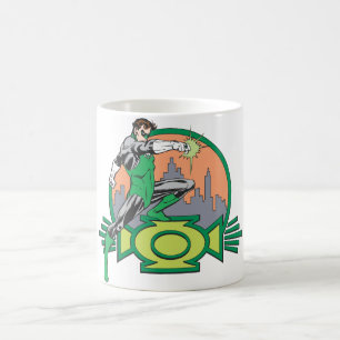Mug Lanterne et paysage urbain verts