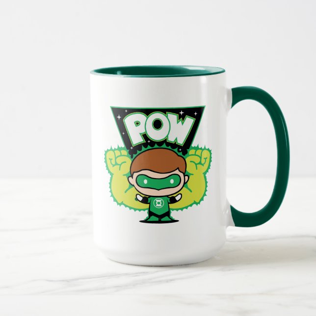 Mug Lanterne verte Chibi Formant Des Poings Géants (Droite)