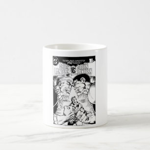 Mug Lanterne verte contre la lanterne verte, noire et