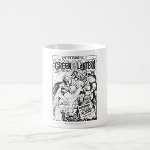 Mug Lanterne verte contre le magicien des puces, noir