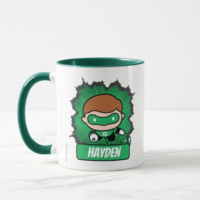 Mug Lanterne verte de Chibi qui traverse l'espace (Gauche)