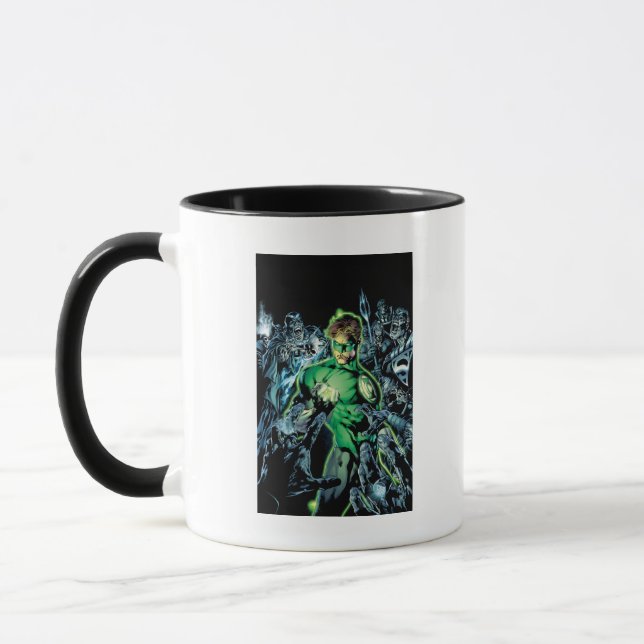Mug Lanterne verte entourée - Couleur (Gauche)