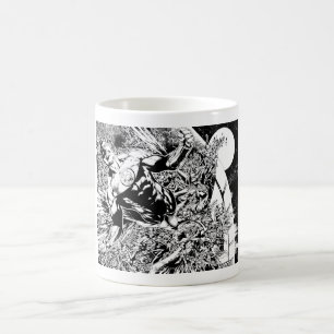 Mug Lanterne verte et la lune - noire et blanche