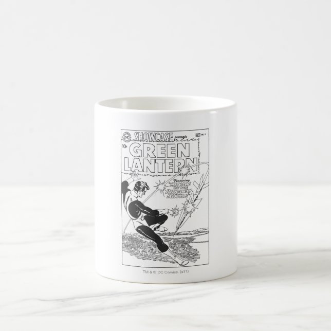 Mug Lanterne Verte - missile Runaway, noir et blanc (Centre)