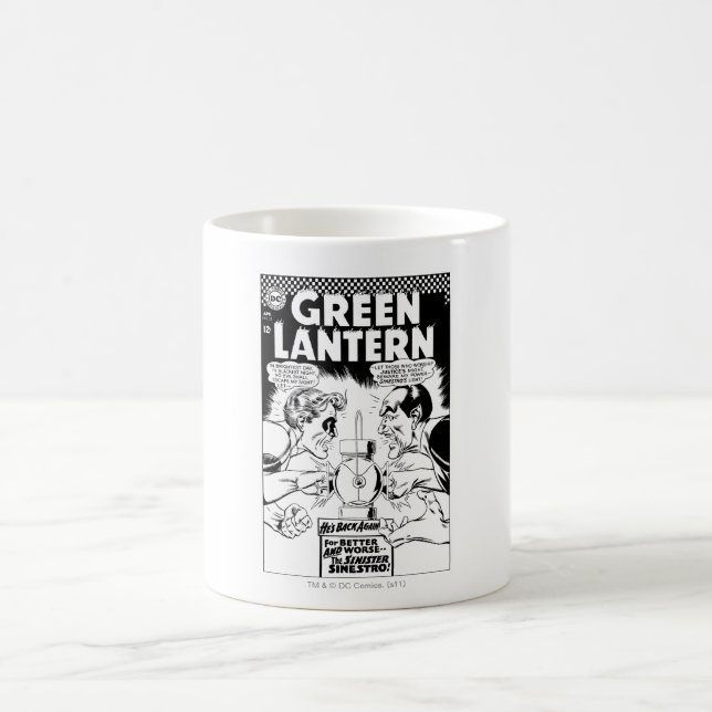 Mug Lanterne verte vs Sinestro, noir et blanc (Centre)