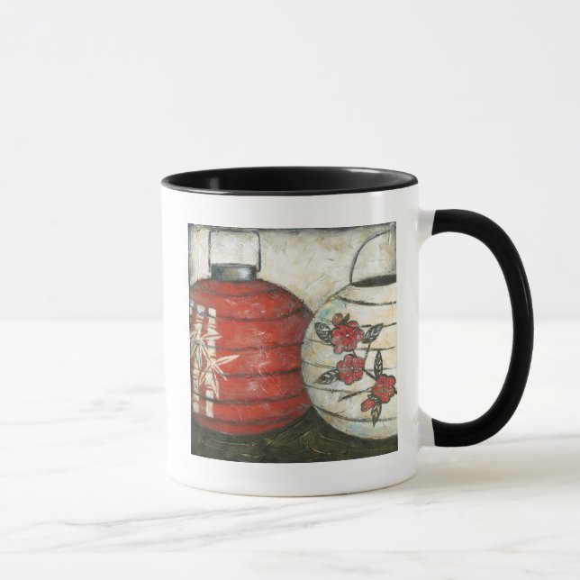 Mug Lanternes du Nouvel An chinois à imprimé floral (Droite)
