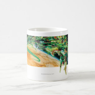 Mug Lanternes vertes volant dans l'espace