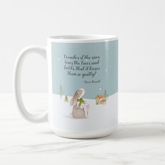 Mug Lapin Adorable Hiver (Gauche)