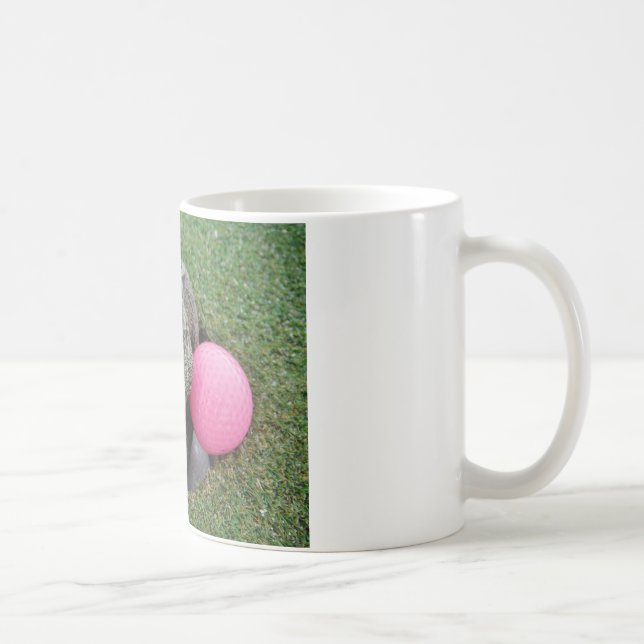 Mug Lapin avec oeuf jaune rose (Droite)