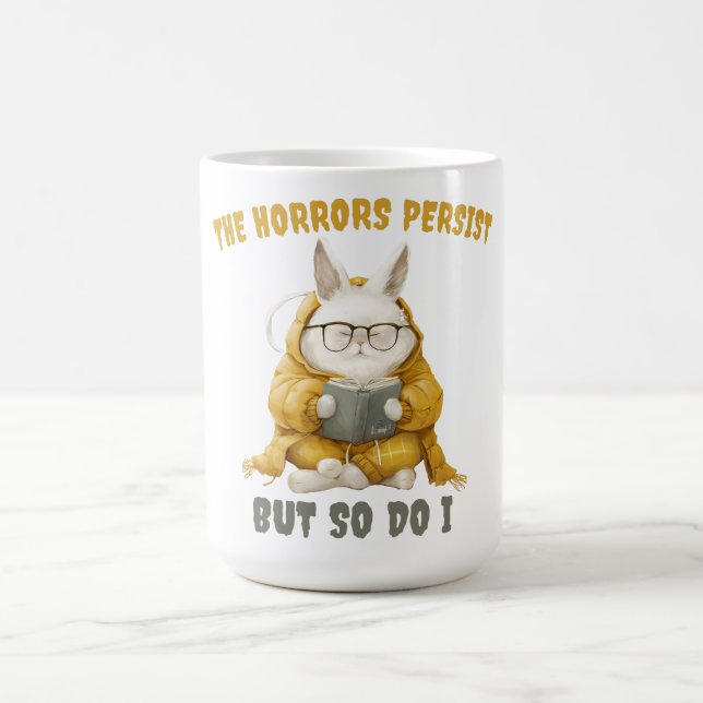 Mug lapin blanc : Les horreurs persistent, mais il en  (Centre)