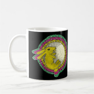 Mug Lapin dans la moelle (vert/rose/jaune)