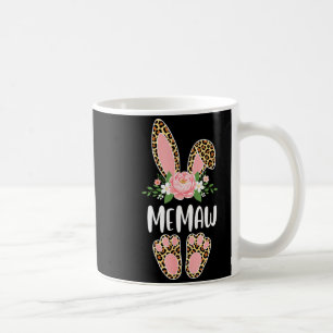 Mug Lapin de memaw floral léopard joyeuses pâques prin